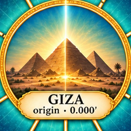 Giza (Origin) — detail from the Natural Time Warp Wheel