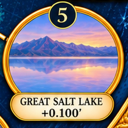 Great Salt Lake — detail from the Natural Time Warp Wheel