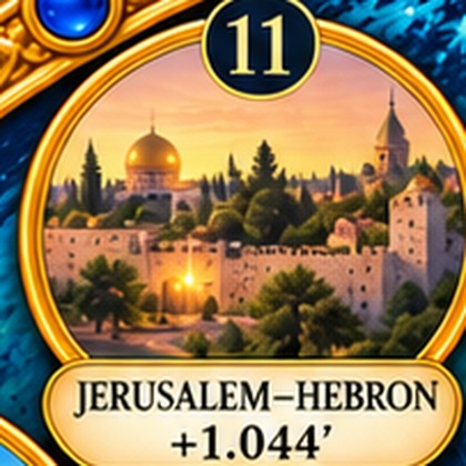 Jerusalem–Hebron — detail from the Natural Time Warp Wheel