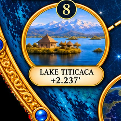 Lake Titicaca — detail from the Natural Time Warp Wheel