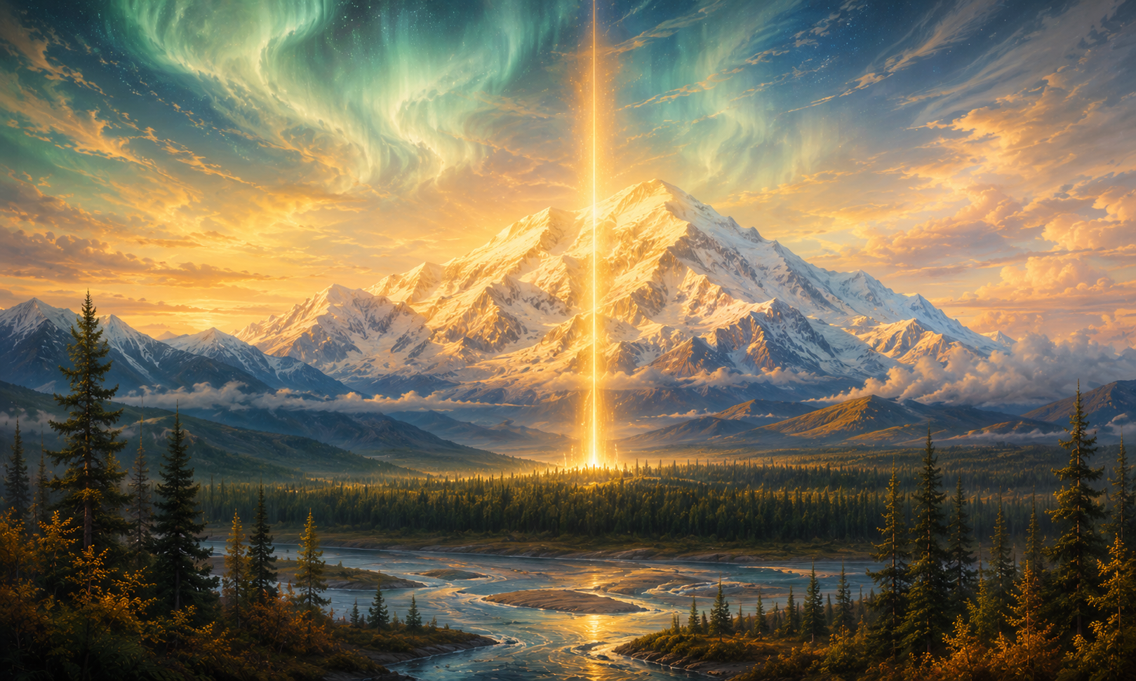 Denali, Alaska &mdash; the painted visual for this Satellite