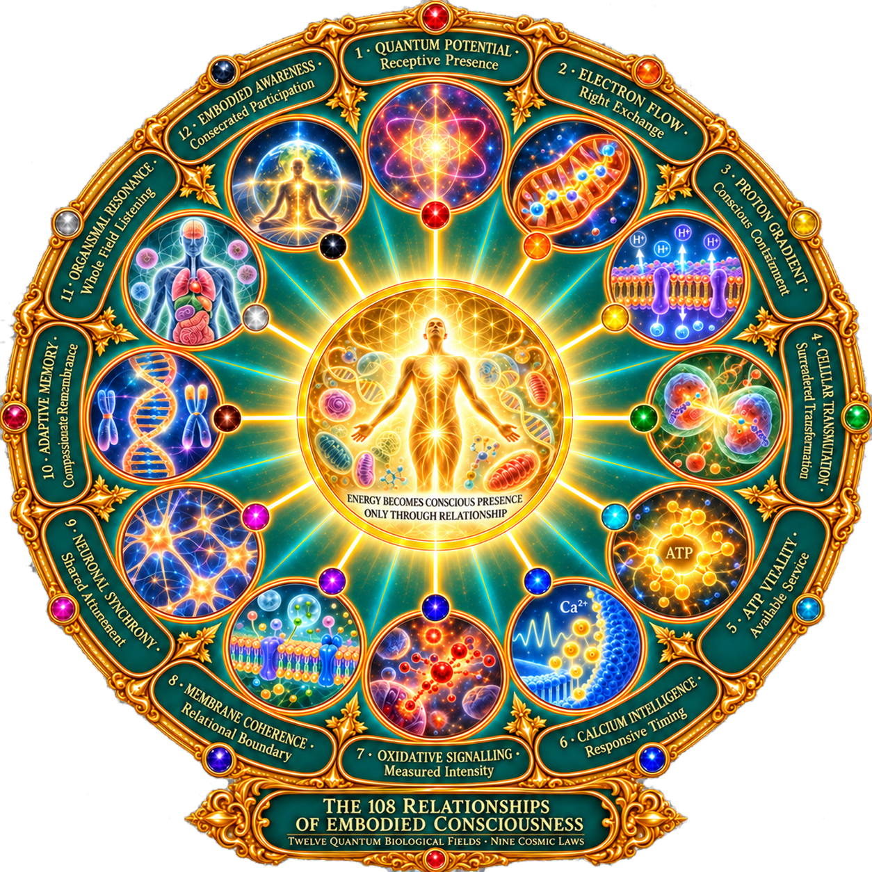 The Wheel of the 108 Relationships of Embodied Consciousness