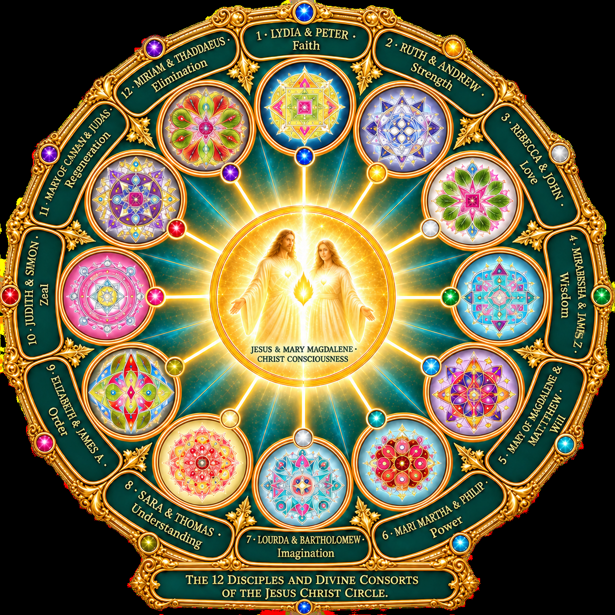 The Twelve Disciples and Divine Consorts — the Jesus Christ Circle in Relational Service