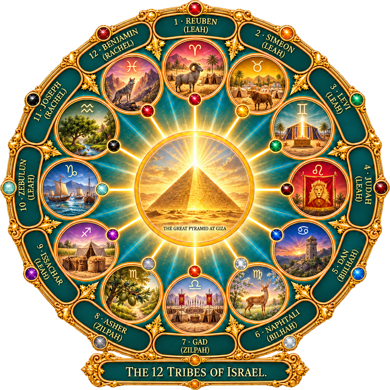 The Twelve Tribes of Israel — A Twelvefold Ancestral Field