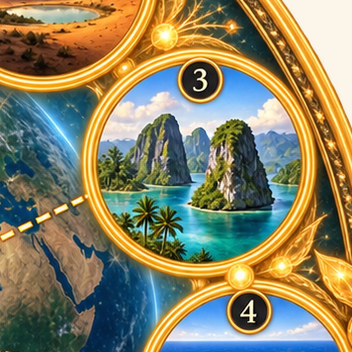Philippine Islands — detail from the Artificial Time Warp Wheel, circle 3