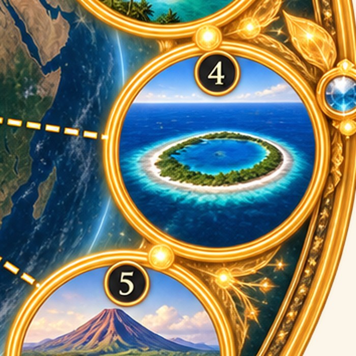 Kwajalein &middot; Marshall Islands — detail from the Artificial Time Warp Wheel, circle 4