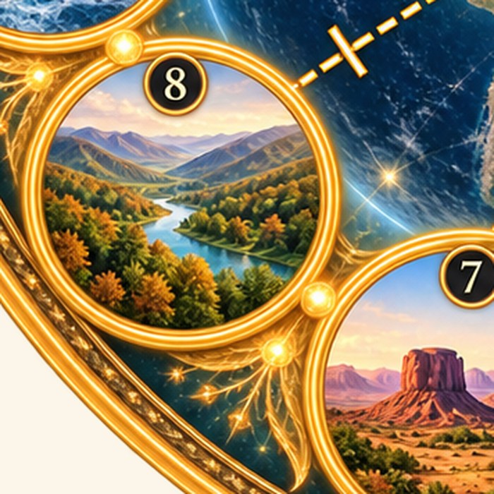 Lexington to Tennessee — detail from the Artificial Time Warp Wheel, circle 8