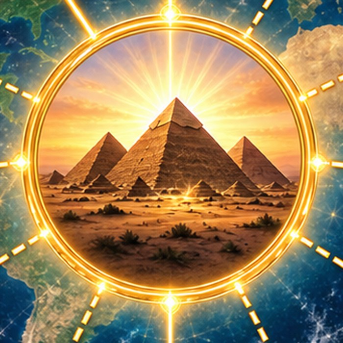 Giza (Centre) — detail from the Artificial Time Warp Wheel, circle 12